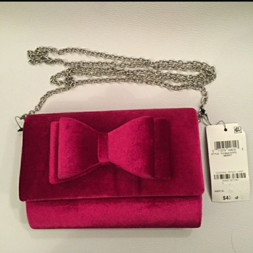 INC velvet pink Clutch
